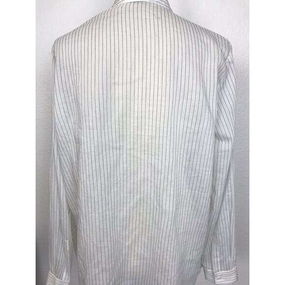 Liviana Conti Top Multicolor Striped Semi Sheer Pullover - Picture 9 of 11